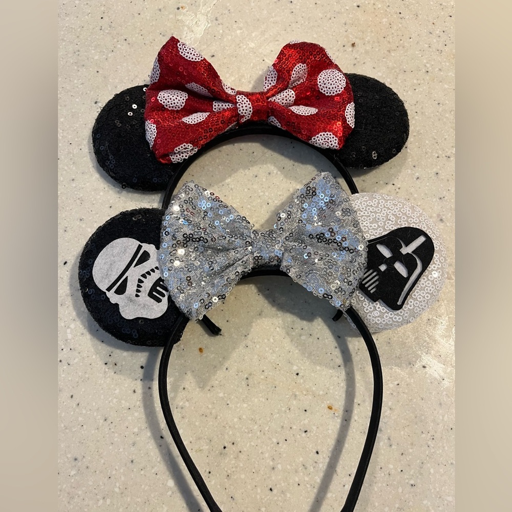 “Disney ears” sequins light weight! Kids or adults!